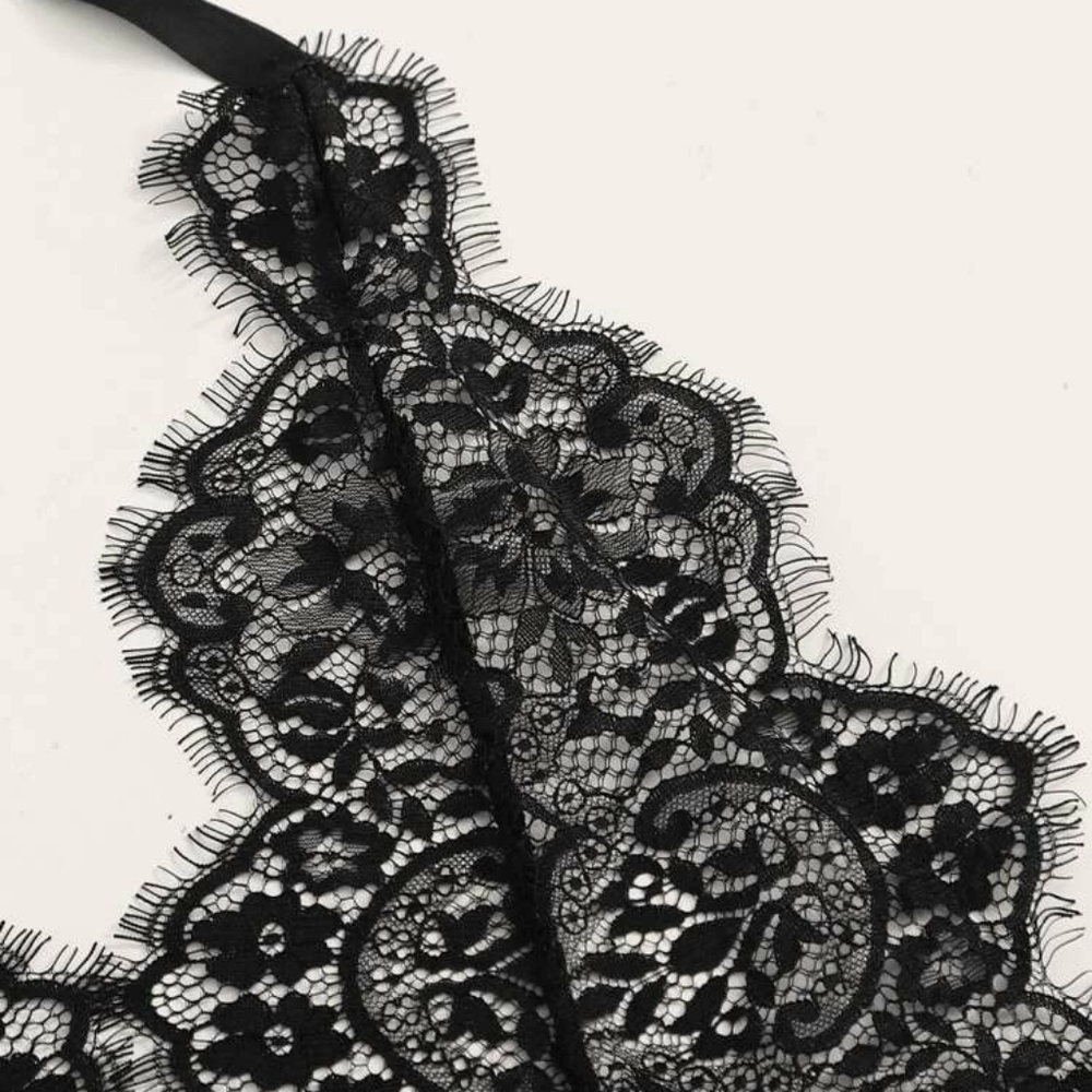 🎉HOST PICK ❤️ Floral lace halter teddy - Picture 2 of 8